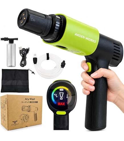 Amazon | ポケッタブル高圧洗浄機 水栓・電源不要 軽量800g USB充電式